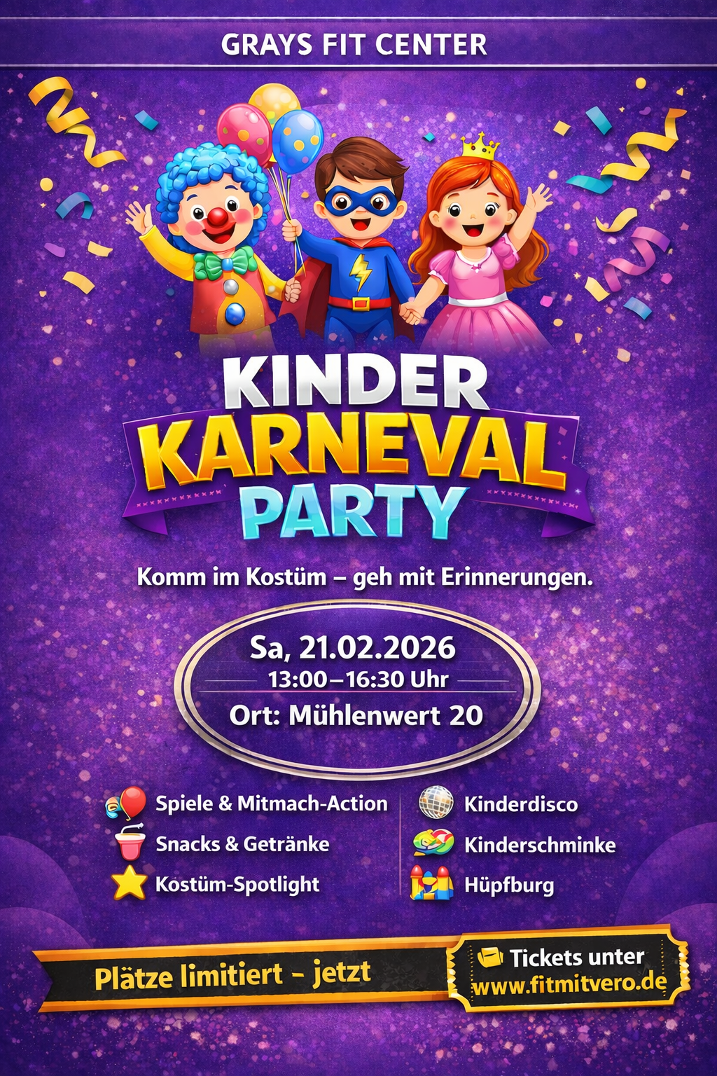 Kinder Karneval Party
